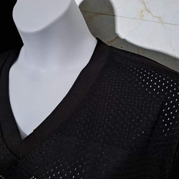 Like an Angel Size 1X, Short Sleeves Black 23 Rhinestone Jersey NWT - Picture 4 of 14